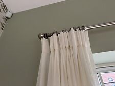 Chrome curtain pole for sale  YORK