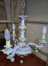 Lampadario ceramica capodimont usato  Italia