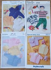 Knitting patterns baby for sale  THETFORD