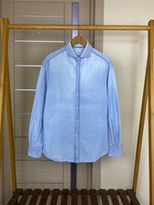 Rara camisa jeans lavada Brunello Cucinelli slim fit tamanho M-G comprar usado  Enviando para Brazil