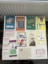 Vintage theatre programmes. for sale  UPMINSTER