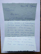 Lettre autographe signée d'occasion  Paris XI