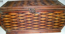 Vintage hinged wicker for sale  Spokane