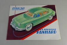 Brochure booklet panhard d'occasion  Expédié en Belgium