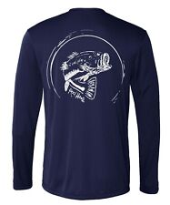 Camisa performance pesca robalo, 50+ camisa solar UV masculina, mangas camufladas ajuste seco comprar usado  Enviando para Brazil