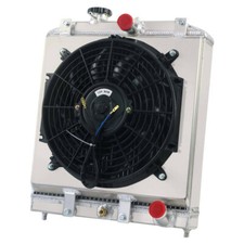 Ventilador de cobertura de radiador de alumínio 4 fileiras para 1992-2000 HONDA Civic DX EX LX Del Sol comprar usado  Enviando para Brazil