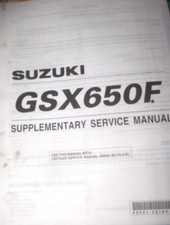 Suzuki gsx650f supplementary for sale  ASHFORD