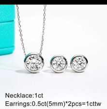 Diamant moissantit halskette gebraucht kaufen  Neuss