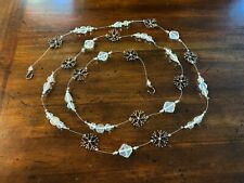 Cute metalsnowflake beaded for sale  Roseville