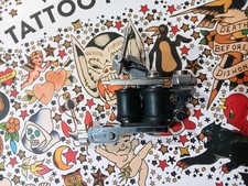 Máquina de tatuagem estilo andador de latão niquelado com bobinas soldadoras comprar usado Máquina de tatuagem estilo andador de latão niquelado com bobinas soldadoras comprar usado  Enviando para Brazil