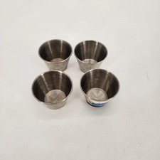 Conjunto de 4 recipientes de condimento de aço inoxidável para imersão, usado comprar usado  Enviando para Brazil