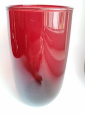 Red tumbler glass for sale  RUGBY