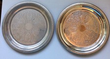 Silver plated round for sale  STAFFORD