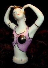 połowa lalki Mata Hari sekowny lalka Half Doll Pincushion Arms Away Styl Art De na sprzedaż  Wysyłka do Poland