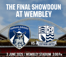 Oldham athletic southend for sale  HUDDERSFIELD