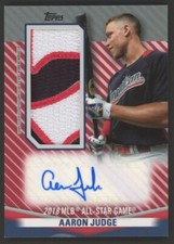 2020 Topps Atualização All-Star Vermelho Logotipo Aaron Judge Yankees Patch 3 Cores AUTOMÁTICO 3/5 comprar usado  Enviando para Brazil