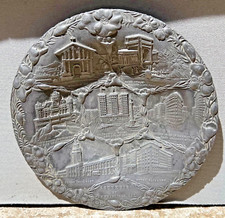 Vaso de lembrança vintage c 1900 San Francisco placa de metal penhasco casa, missão, etc. comprar usado  Enviando para Brazil