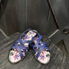 Sandálias femininas Melissa + Jason Wu Hailey azul marinho com tiras tamanho 10 EUA - Novo sem etiquetas comprar usado  Enviando para Brazil