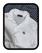 Camisa Polo de Piqué A Luxury Ralph Lauren Etiqueta Púrpura Personalizada Calce Ajustado en Blanco segunda mano  Embacar hacia Argentina