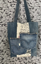 Jeanstasche upcycling shopper gebraucht kaufen  Baienfurt