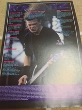 Vintage JASON NEWSTED METALLICA / GEOFF TATE A4 POSTER KERRANG MAGAZINE CLIPPING comprar usado  Enviando para Brazil