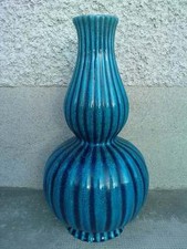Vase blue crackle d'occasion  Annemasse