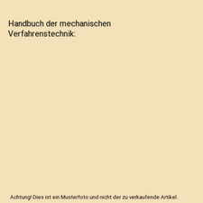 Handbuch mechanischen verfahre gebraucht kaufen  Trebbin