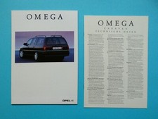 Prospekt / Katalog / Broschüre - Opel Omega A - Caravan / 3,0i 24V - 08/92 comprar usado  Enviando para Brazil