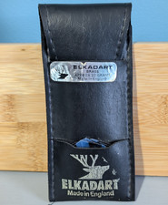 Conjunto de dardos de latão vintage Elkadart com estojo de couro preto 23 gramas feito na Inglaterra, usado comprar usado  Enviando para Brazil