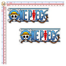 one piece cartoon adesivo sticker print pvc auto moto casco helmet tuning 2 pz. comprar usado  Enviando para Brazil