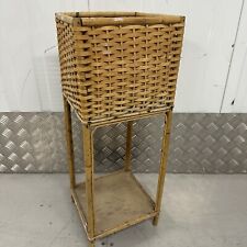 Used, Square Cube Woven Wicker Plant Stand Plant Pot Holder for sale  Shipping to South Africa