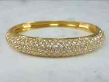 "Brazalete brazalete de oro amarillo de 18 K sobre diamantes para mujer increíblemente estate -7 1/2", usado segunda mano  Embacar hacia Argentina