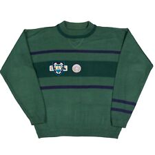 Vintage 80s Roberto Class Embroidered Crest Striped Knit Sweater Small, used for sale  Shipping to South Africa