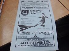 Scottish league stranraer for sale  COWDENBEATH