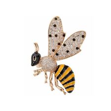 Used, Jewelry Honey Bee Crystal Enamel Collection Accessories Brooch Pin Gift Women for sale  Shipping to South Africa
