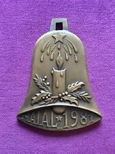 Hermosa medalla de bronce antigua y rara celebrando la Navidad, 1981 segunda mano  Embacar hacia Argentina