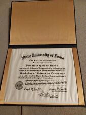 Diploma Donald Raymond Hebbel da Universidade de Iowa 2-5-1949  comprar usado  Enviando para Brazil