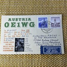 Vtg 1962 qsl for sale  Shipping to Ireland