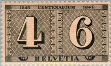 EBS Suiza 1943 - Centenario de las Estampillas Suizas - Michel 416 Estampillada sin montar o nunca montada** segunda mano  Embacar hacia Argentina