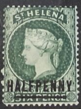 St.helena 1885 halfpenny for sale  GLASGOW