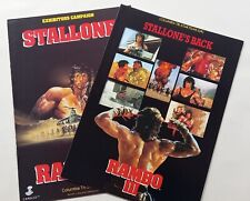 Rambo III (1988) Original CINEMA / EXHIBITORS CAMPAIGN BROCHURE X2, STALLONE segunda mano  Embacar hacia Mexico