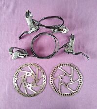 VGC Shimano SLX disc brakes brakeset BR-M665 front rear pair 160mm rotors for sale  Shipping to South Africa