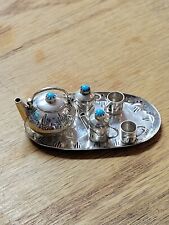 Elizabeth M Whitman EMW Sterling Silver Miniature Tea Set Pot Creamer Sugar Cup for sale  Shipping to South Africa