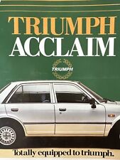Triumph acclaim page for sale  CALNE