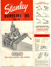 Orig. Stanley "Doweling Jig" Pamphlet - 1950's Edition - Fanfold - mjdtoolparts for sale  Shipping to South Africa