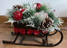 Gorgeous Vintage Christmas Around The World Peppermint Sleigh Decoration 54-175 for sale  Shipping to South Africa
