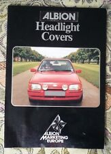 Folheto de capas de faróis ALBION - FORD ESCORT XR3i (XR3 FIESTA GRANADA RS), usado comprar usado  Enviando para Brazil