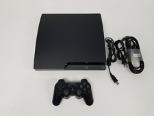 Consola Sony PlayStation PS3 Slim 320 GB CECH-2501B con controlador y cables DS3, usado segunda mano  Embacar hacia Argentina