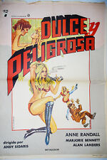 DULCE Y PELIGROSA  --  Poster Cartel de Cine segunda mano  Embacar hacia Argentina