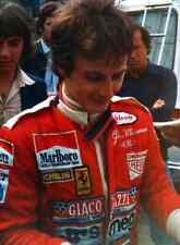 Gilles Villeneuve Race Suit: Embroidered Red Smeg Patches for Racing Enthusiasts, used for sale  Shipping to South Africa